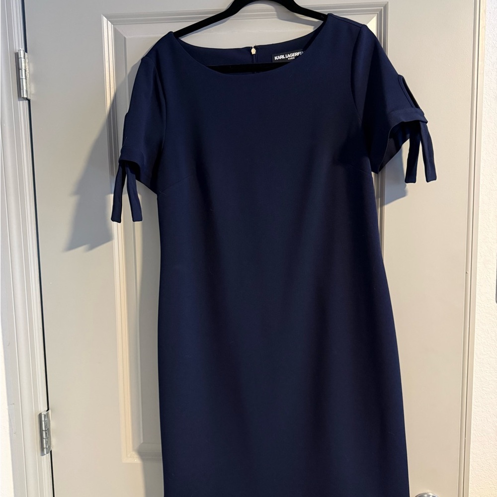 Karl Lagerfeld Navy Midi Dress